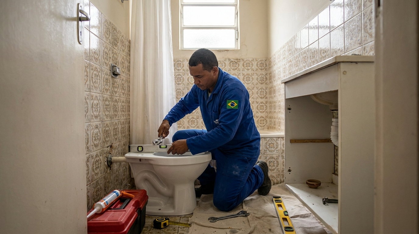 Ajuste de Base e Vedação na Cascata, Marília‑SP
