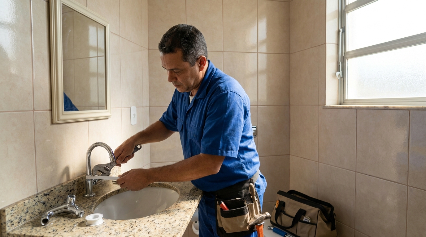 Ajustes em Torneiras no Bosque, Marília‑SP